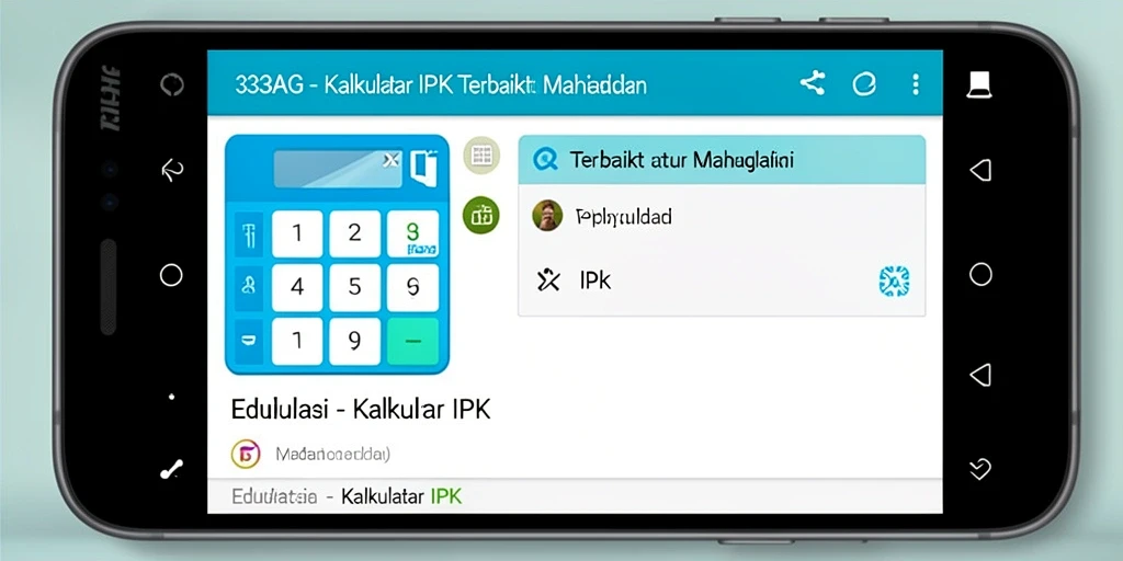 Screenshot antarmuka utama aplikasi Kalkulator IPK 33AG.