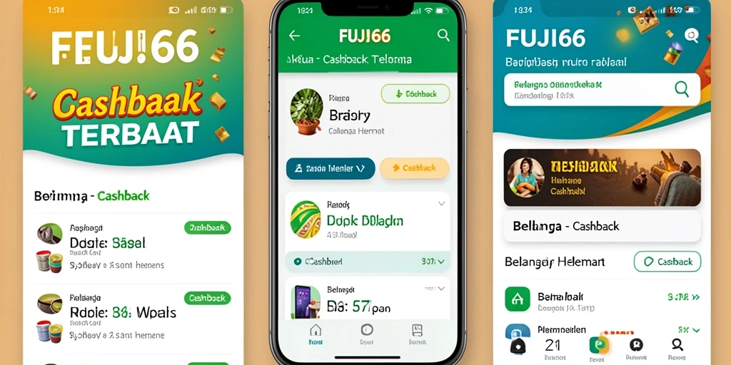 Tampilan antarmuka FUJI66 yang mudah digunakan untuk mendapatkan Cashback.