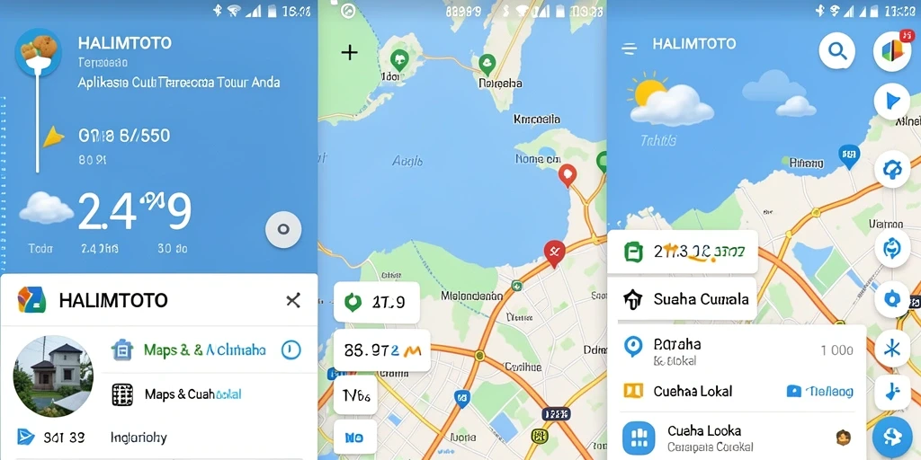 Tampilan aplikasi HALIMTOTO yang informatif dan mudah digunakan.