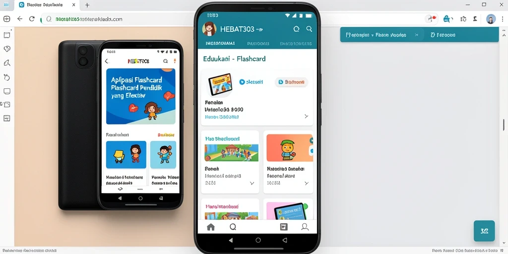 Screenshot antarmuka aplikasi HEBAT303 yang menarik dan interaktif.