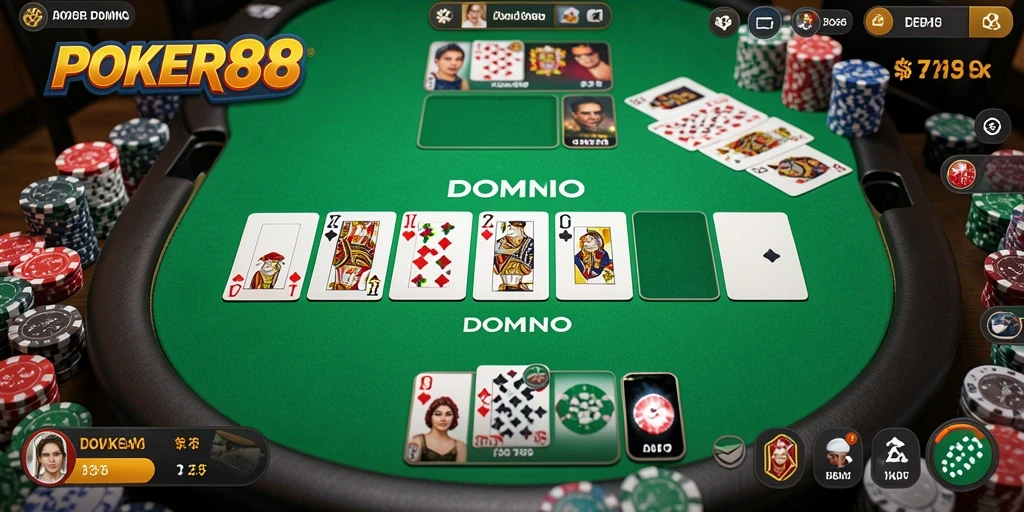 Tampilan antarmuka modern POKER88 dengan fitur-fitur menarik.